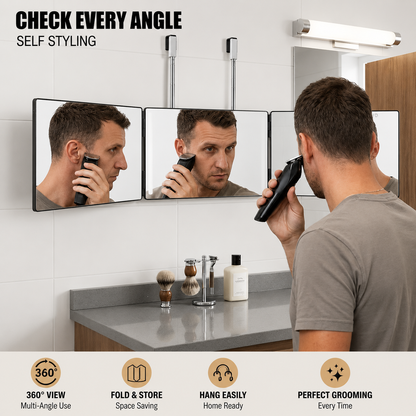 The 360 Mirror™ | Tri-Fold Makeup & Hair Mirror